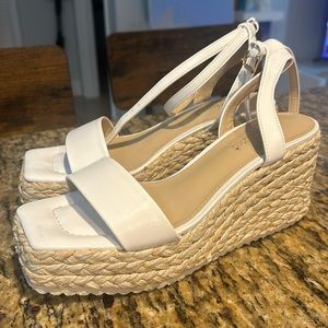 White sandals